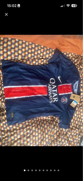 Maillot de foot PSG  Nike officiel Étoile collector rare ni