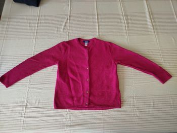 Gilet rose fushia Okaïdi 8 ans