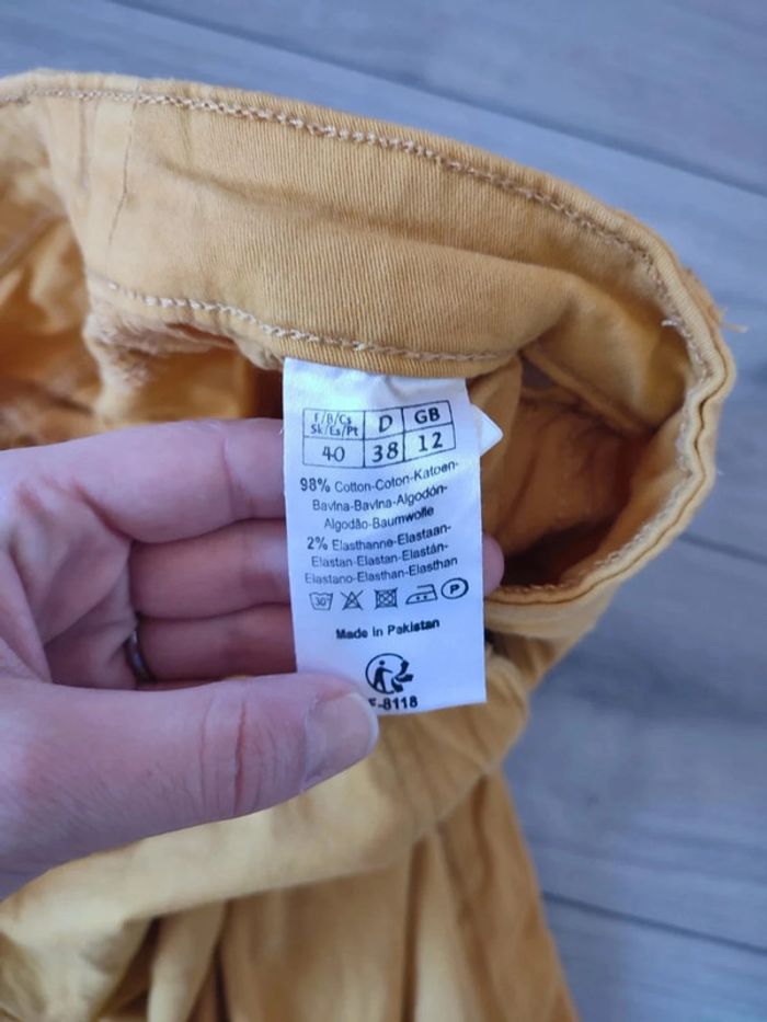 Jeans Blancheporte jaune taille 40 - photo numéro 4