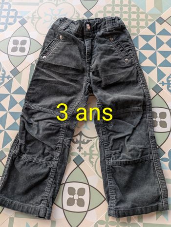Pantalon velours garçon 3 ans