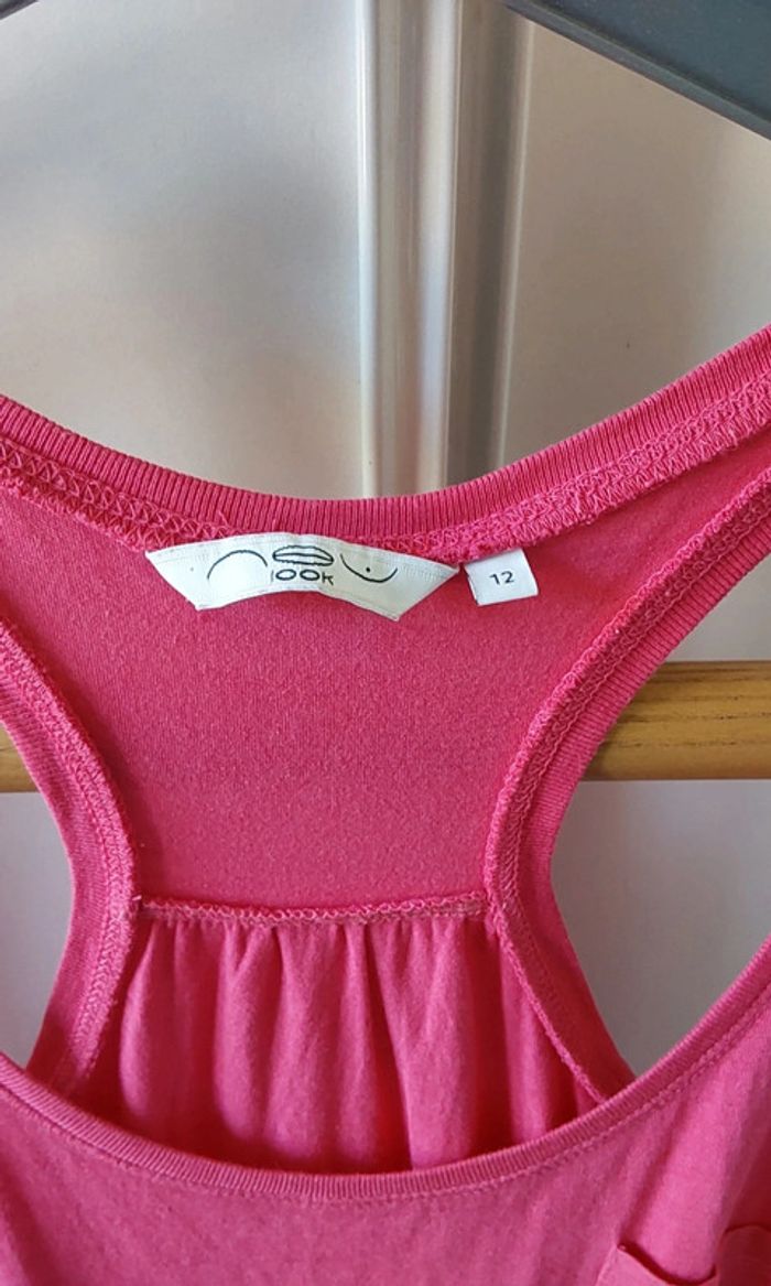 Robe rose d été coton modal T 40 - photo numéro 8