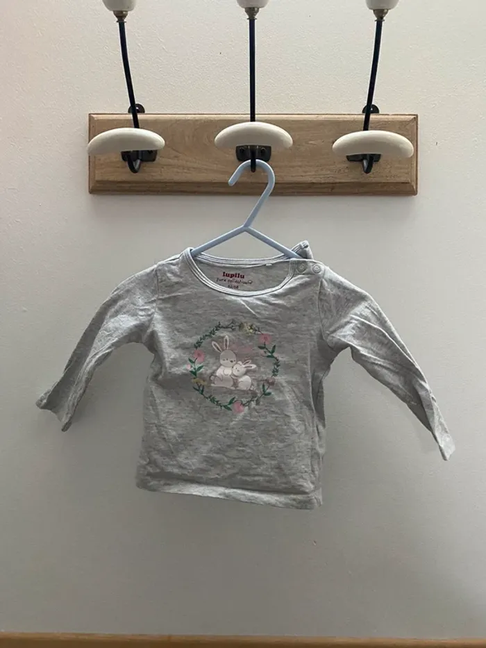 T-shirt gris lupilu