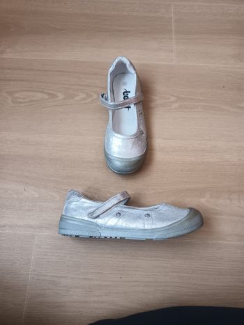 Ballerines 35 fille neuf argent 
