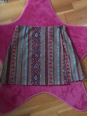 Jupe portefeuille marron bordeaux 36