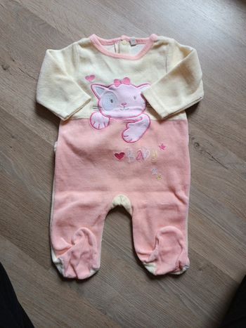 Pyjama velours manches longues