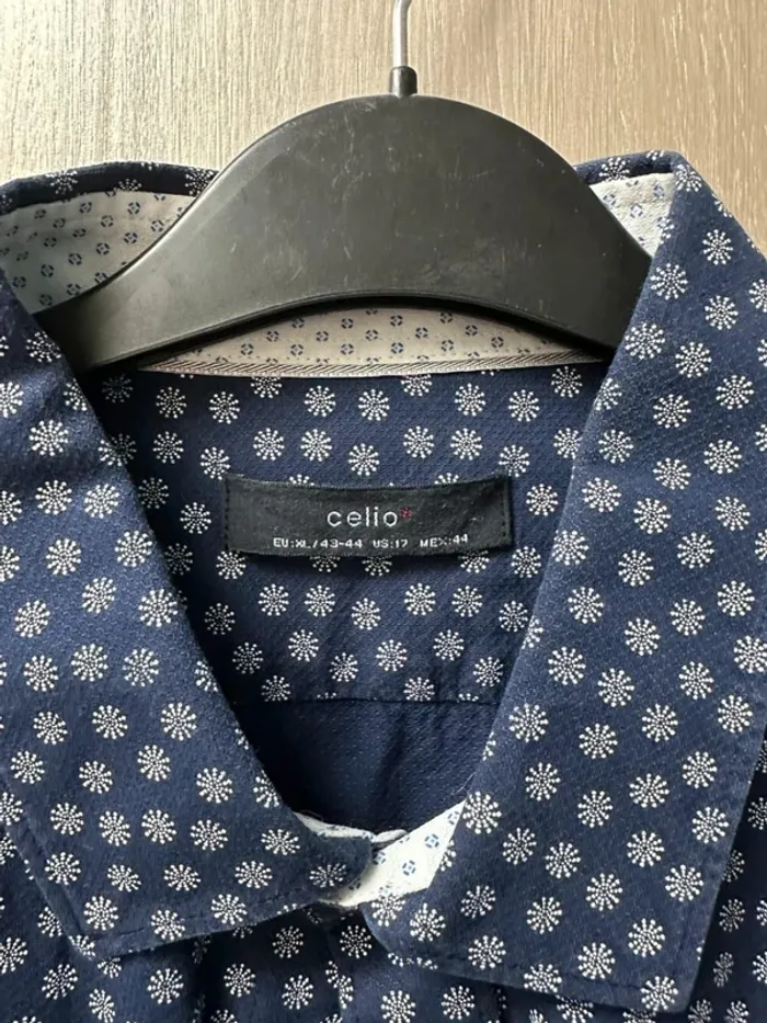 Chemise bleu nuit Celio XL - photo numéro 5