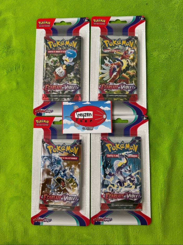 Artset Boosters Blisters Pokémon Ev01 Écarlate et violet Neuf et Scellé