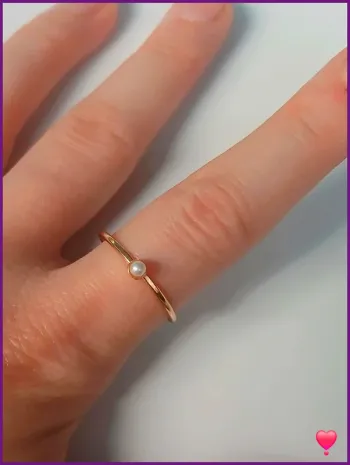 Bague doré en acier inoxydable