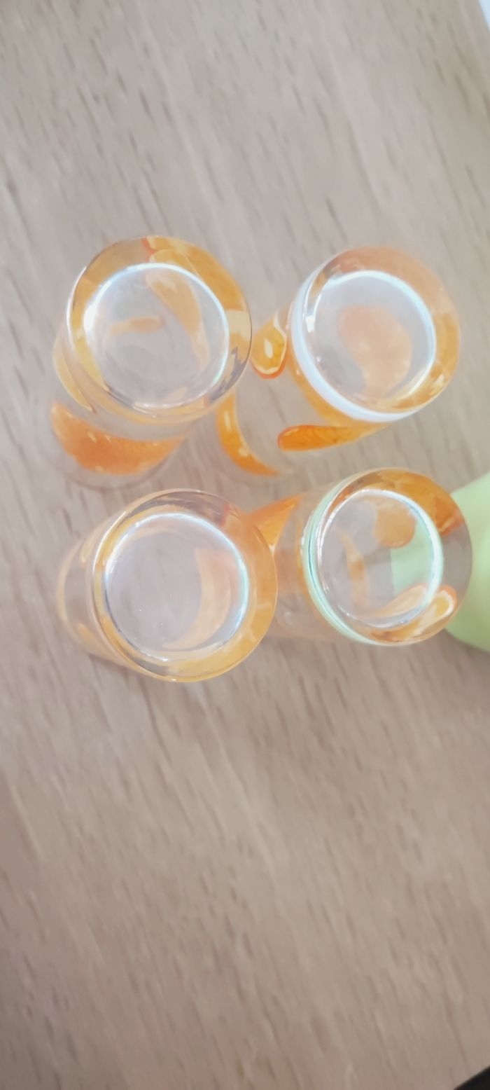 🍊 4 Grands verres motif orange 🍊 - photo numéro 5