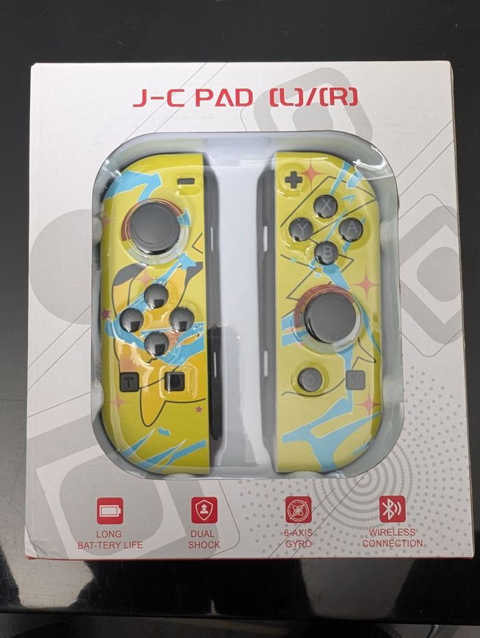 Manettes pikachu switch neuves - photo numéro 3