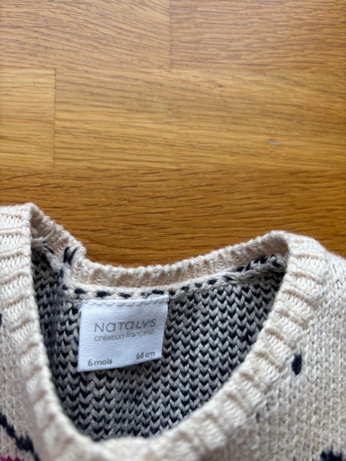 Beau gilet Natalys 6 mois fille - photo numéro 2