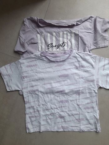 Lot de 2 t-shirt crop top