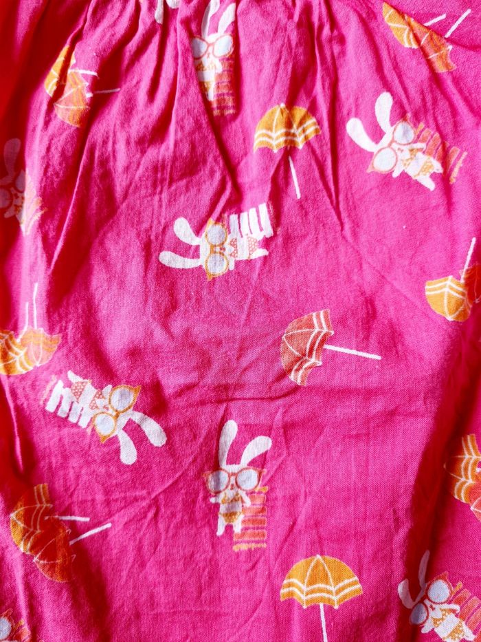 Combinaison légère rose fuchsia - 12 mois - photo numéro 4