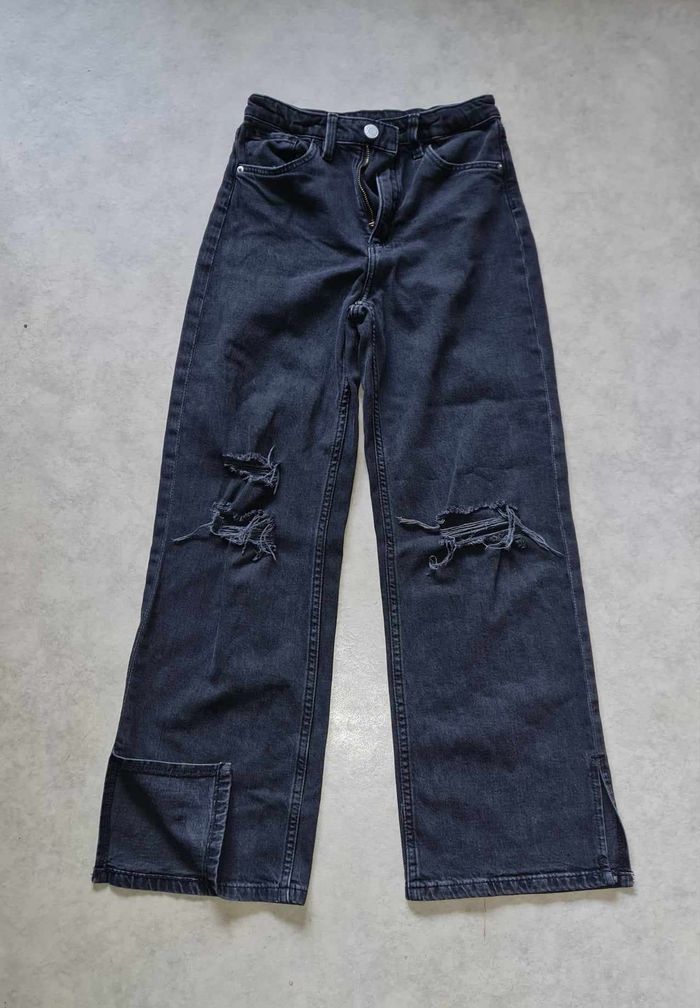 H&M Jean large noir fille 10 / 11 ans - photo numéro 5