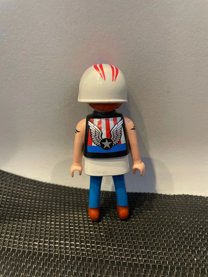 Playmobil figurine motard bikers Harley Davidson 5280 pièces détachées - photo numéro 2