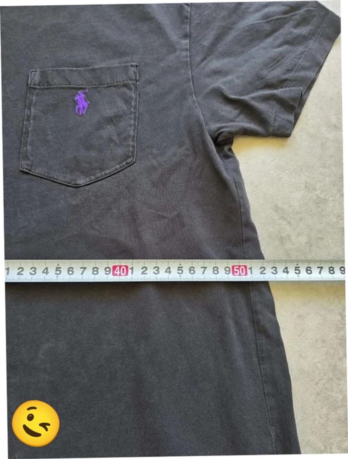 T-shirt Ralph Lauren S coupe col rond noir Homme Men tee107 - photo numéro 6