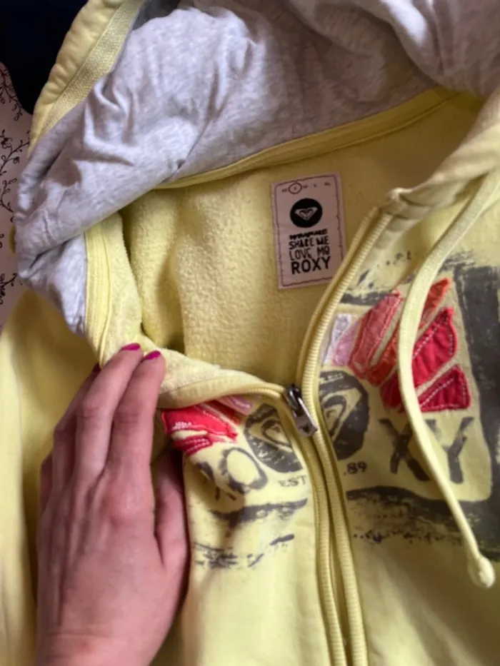 Veste sweat jaune roxy - photo numéro 4