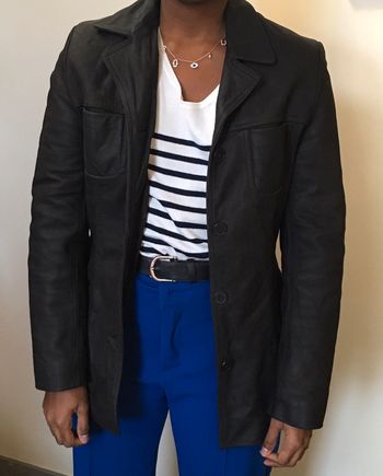 Manteau cuir