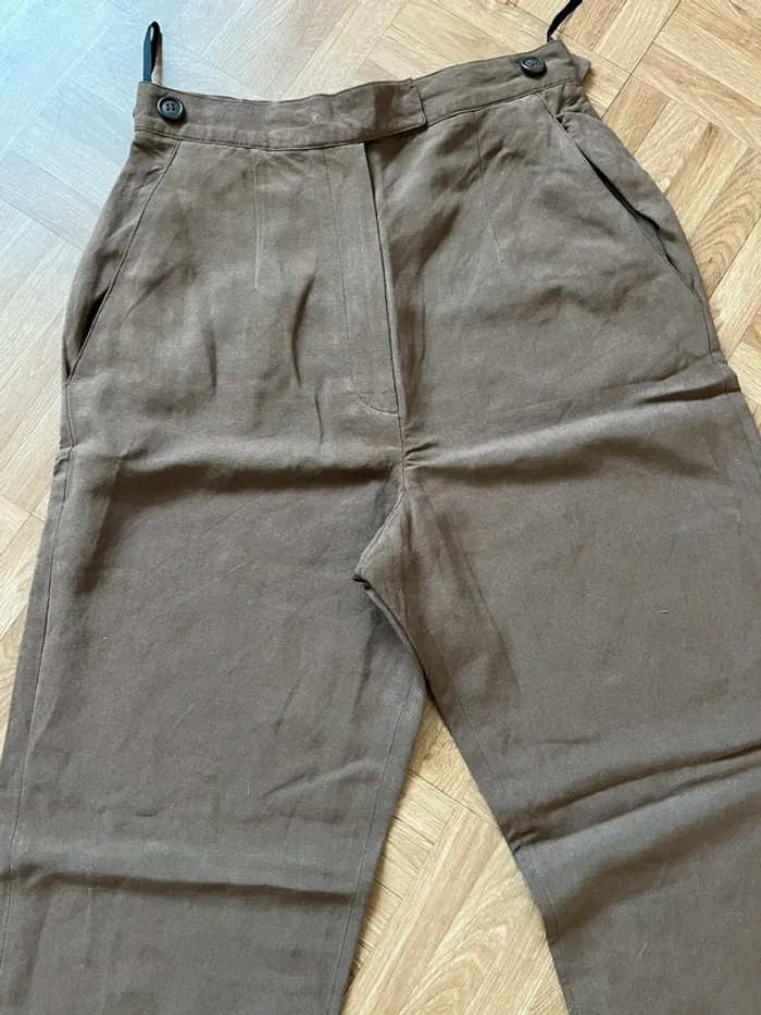 Pantalon marron T36 Alain Manoukian - photo numéro 2