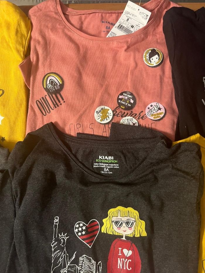 🩷 lot Tee-shirts ml 8 ans fille 🩷 - photo numéro 3