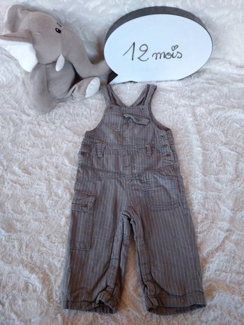 Salopette Garçon 12 mois Kitchoun 100% coton
