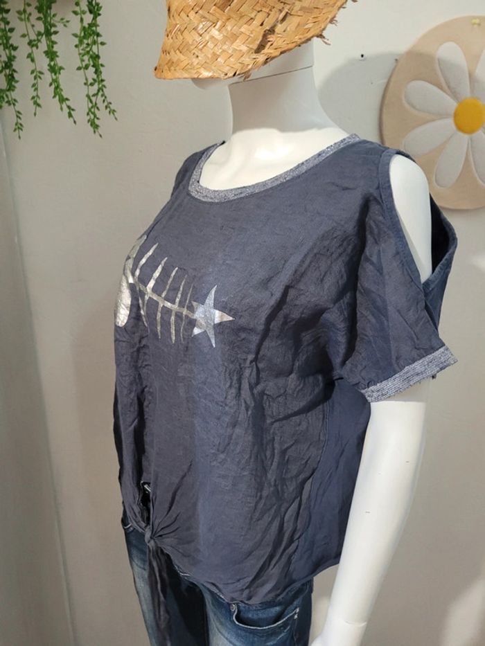 T shirt épaule dénudés - photo numéro 5
