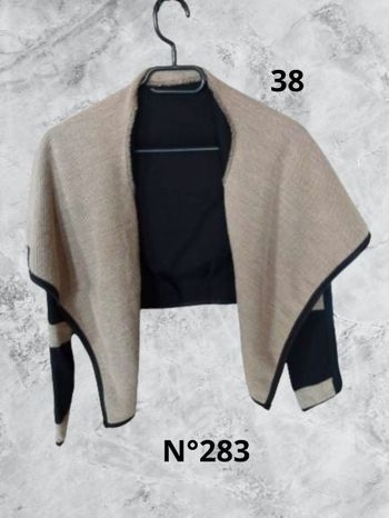 N°283 Veste marron/noir T38.