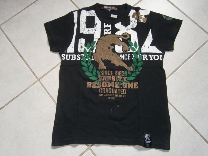 Tee-shirt MC noir motif "Tigre" 12 ans - photo numéro 2