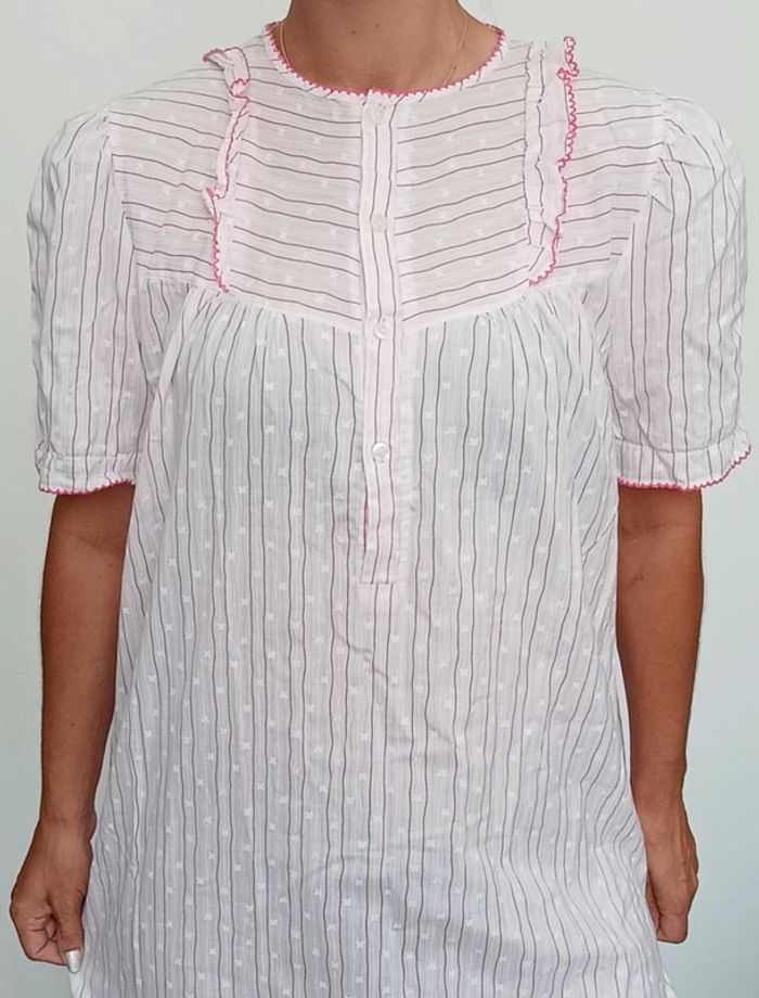 Chemise de nuit rayee vintage - photo numéro 4
