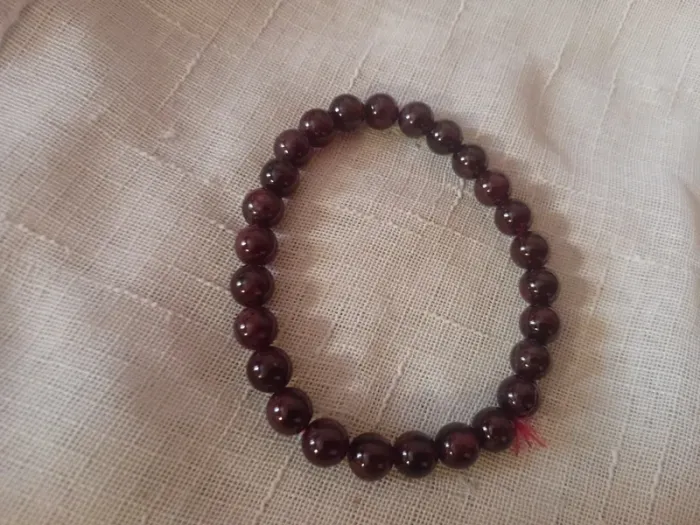 Bracelet en pierre de grenat - photo numéro 2