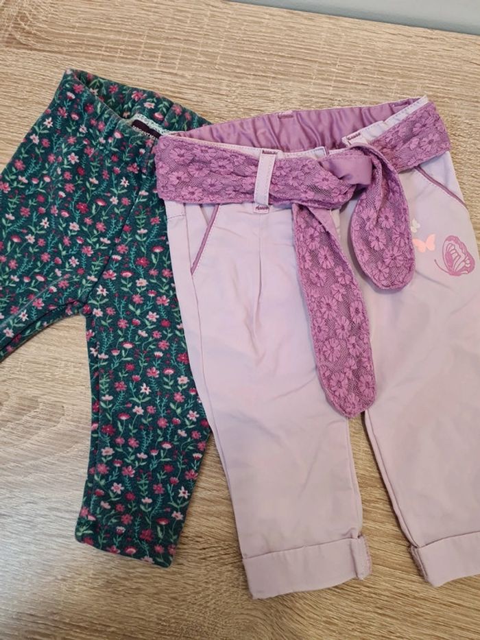 Lot 2 pantalon 3 mois Sergent major gemo