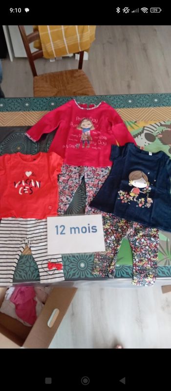 Lot 12 mois été fille 