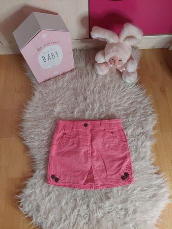 Jupe en jean rose fluo Okaidi 6 ans TBE ☀️