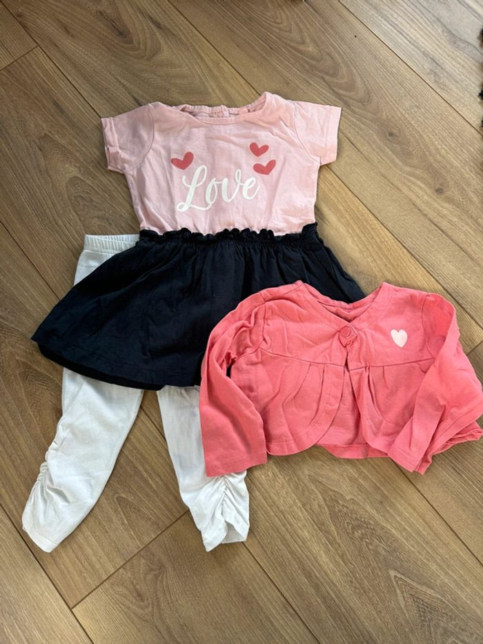 Ensemble robe fille 12 mois