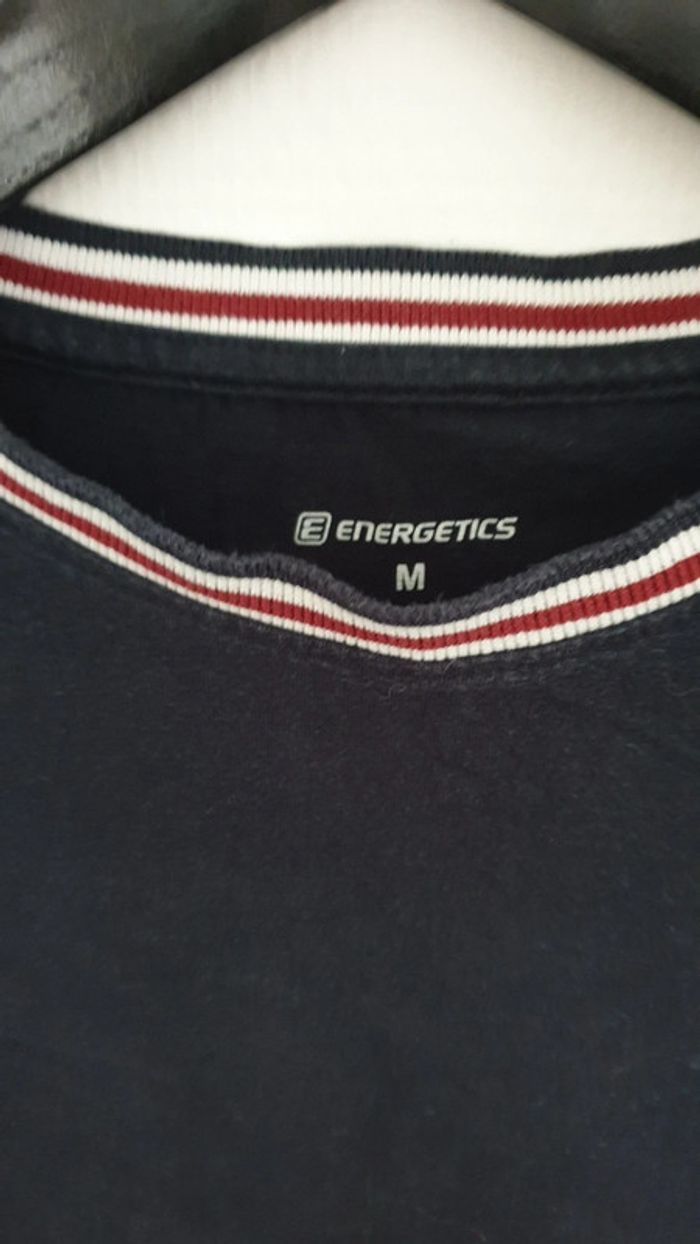 Tee-shirt homme Energetics taille M bleu marine 100% coton - photo numéro 4