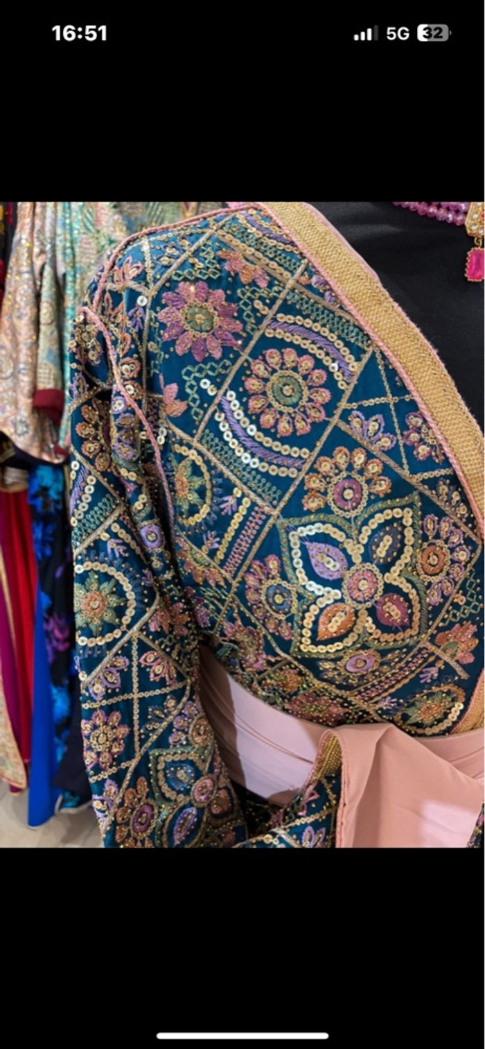 Caftan avec ceinture incluse model saari - photo numéro 5