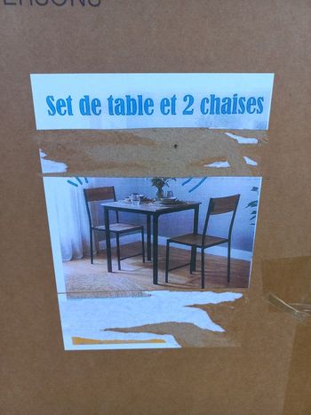 Set table et 2 chaises