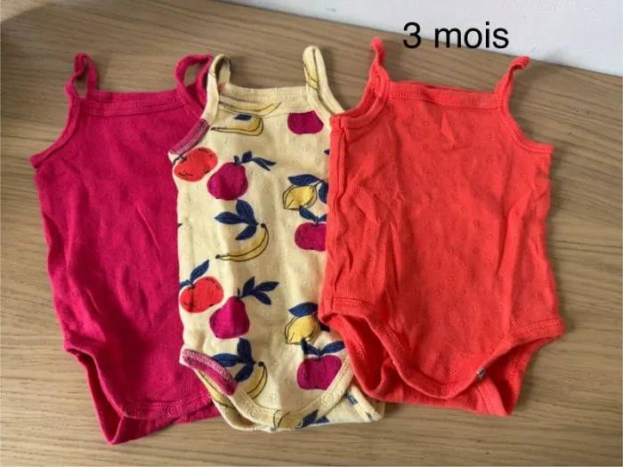 Lot 3 bodies fines bretelles