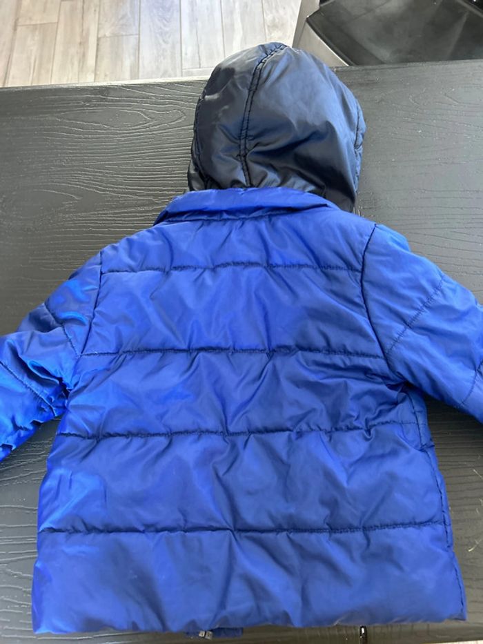 Doudoune ikks 3 ans bleu doublée polaire - photo numéro 5