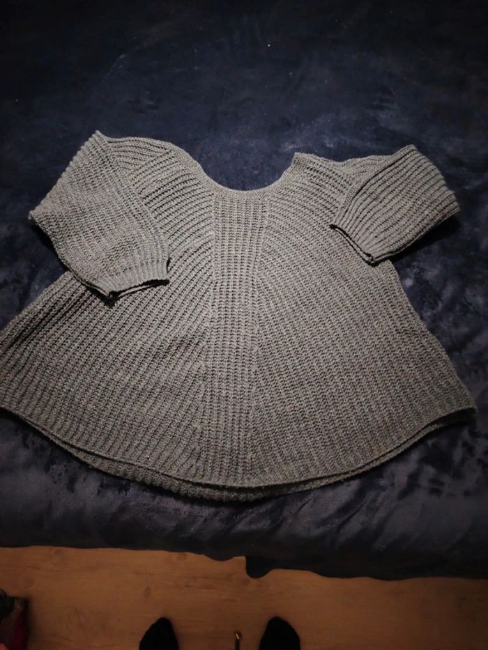 Pull femme bleu marine taille L made in Italy tbe - photo numéro 3