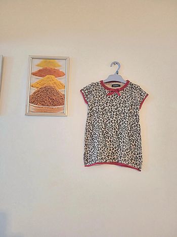 Robe pull léopard sans manche "in extenso" taille 2 ans