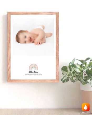 Affiche naissance 1 photo personnalisée