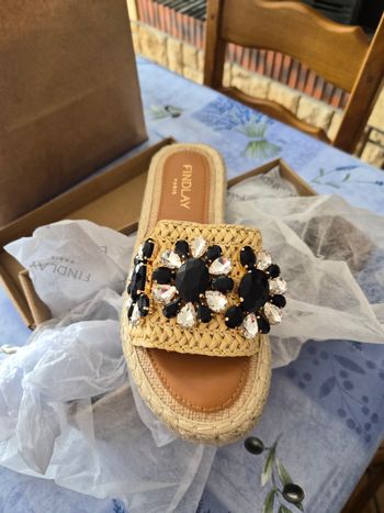 Sandales noires neuves erreur de taille 