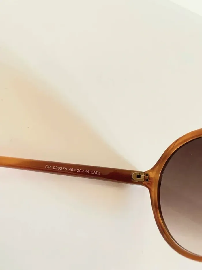 Lunette de soleil marron ronde mixte verres dégradés uvprotection catégorie 3 - photo numéro 7
