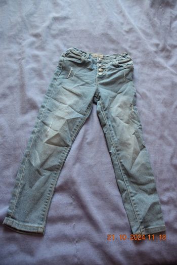 Jeans slim fille 5 ans bleu clair