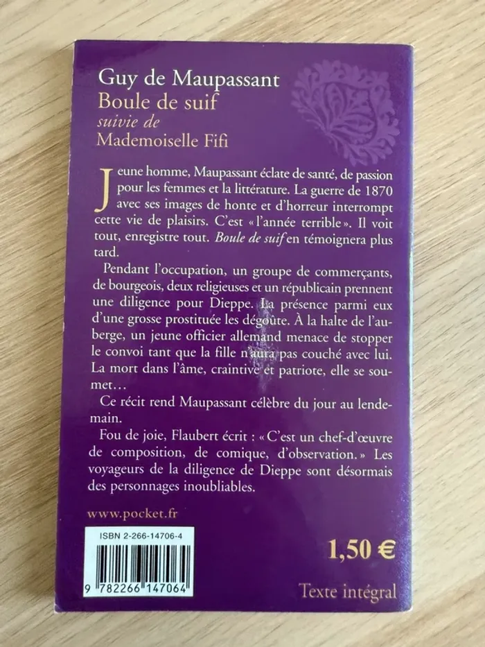 Guy de Maupassant Boule de Suif suivi de Mademoiselle Fifi - photo numéro 2