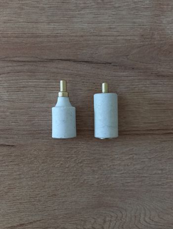 Fusibles ancien en ceramique et laiton " ×2 "