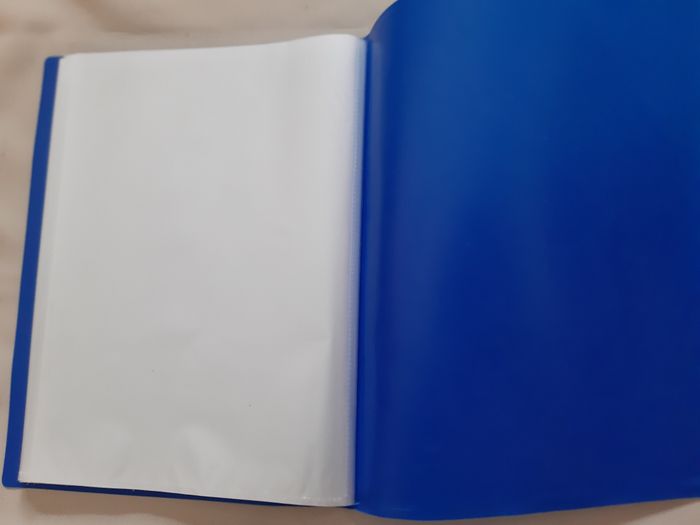 porte-vues / protège-documents - 80 vues - bleu - photo numéro 5