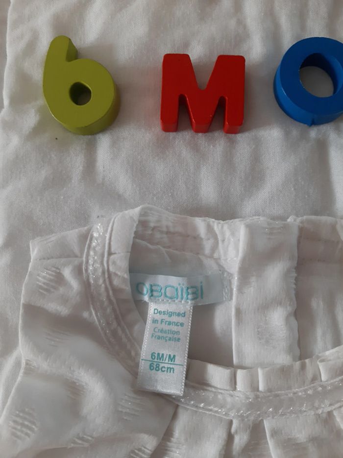 Robe blanche Obaïbi - 6 Mois - photo numéro 4
