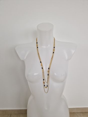 Collier  multi rang long doré